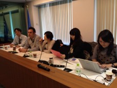 These five UNIC interns planned and organized the interview via TV conference.